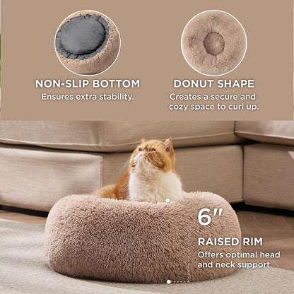 Purrfectly Cozy Cat Cuddles: The Fluffiest Nap Zone for Your 15-Lb Feline Overlord - Camel Edition!