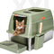 The Purr-fect Palace: XXL Stainless Steel Litter Box for Royal Felines - Where Big Cats and Tiny Kittens Go to 'Do Their Business' in Style!