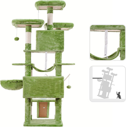 The Purr-fect Jungle Gym: 71 Inches of Cat-tastic Fun with Cozy Napping Nooks and Scratching Shenanigans!