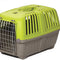 Pet Carrier: Hard-Sided Dog Carrier, Cat Carrier, Small Animal Carrier in Green| inside Dims 20.70L X 13.22W X 14.09H & Suitable for Tiny Dog Breeds